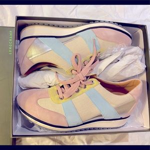 Brand new Longchamp Pastel Sneakers